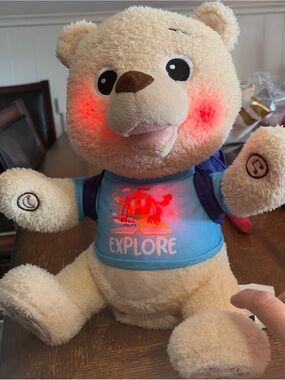 Plush Explore Light-Up Bear Toy - Beige